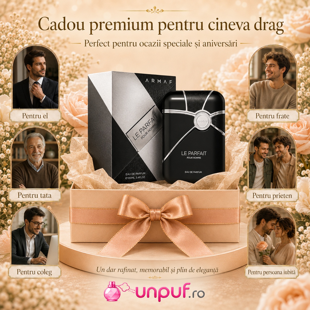 Armaf Le Parfait Pour Homme cadou premium pentru bărbați, parfum elegant și memorabil