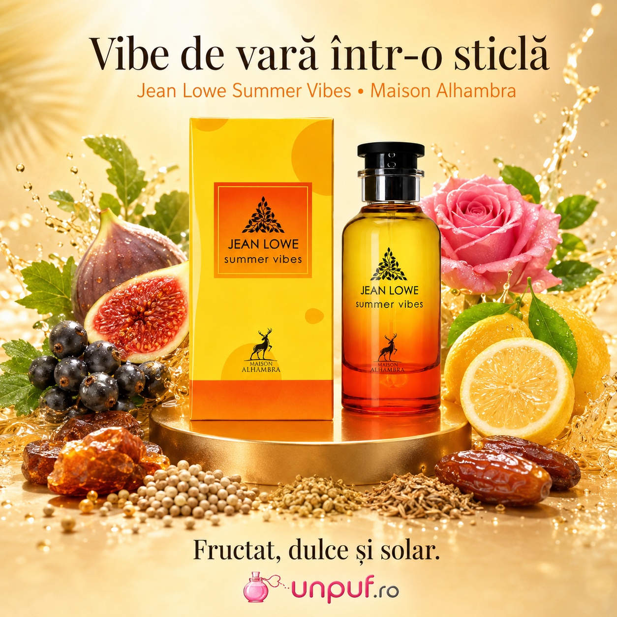 Jean Lowe Summer Vibes vibe de vară într-o sticlă, parfum fructat dulce și solar