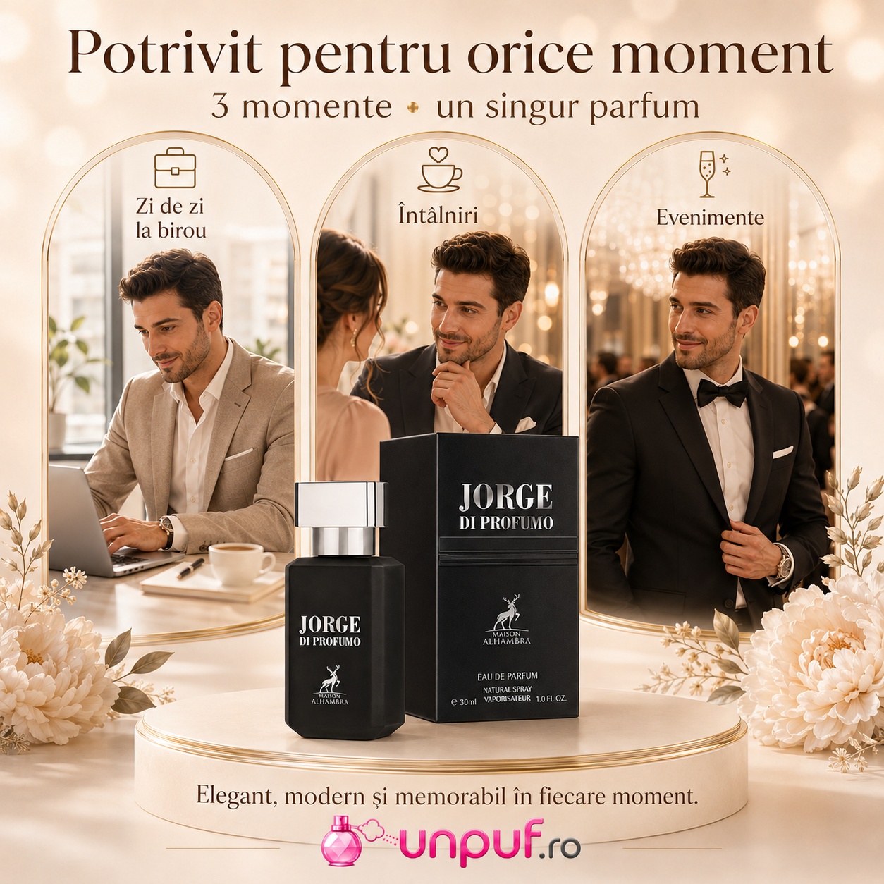 Jorge Di Profumo potrivit pentru zi de zi, birou, întâlniri și evenimente