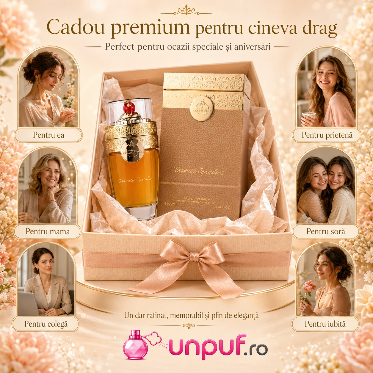 Tiramisu Speculoos cadou premium pentru ea, prietenă, mamă, soră, colegă sau iubită