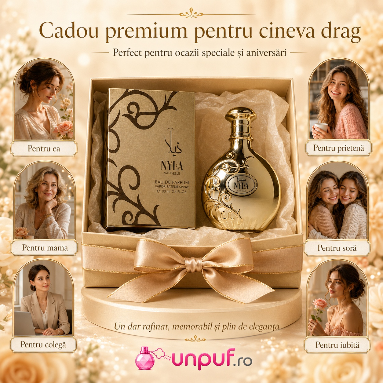 Cadou premium Nyla Vanille pentru mamă prietenă soră colegă sau iubită