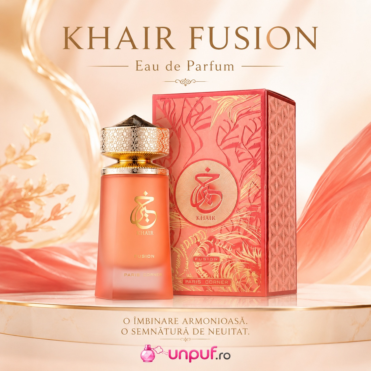 Prezentare Paris Corner Khair Fusion, parfum cu semnătură floral fructată și elegantă