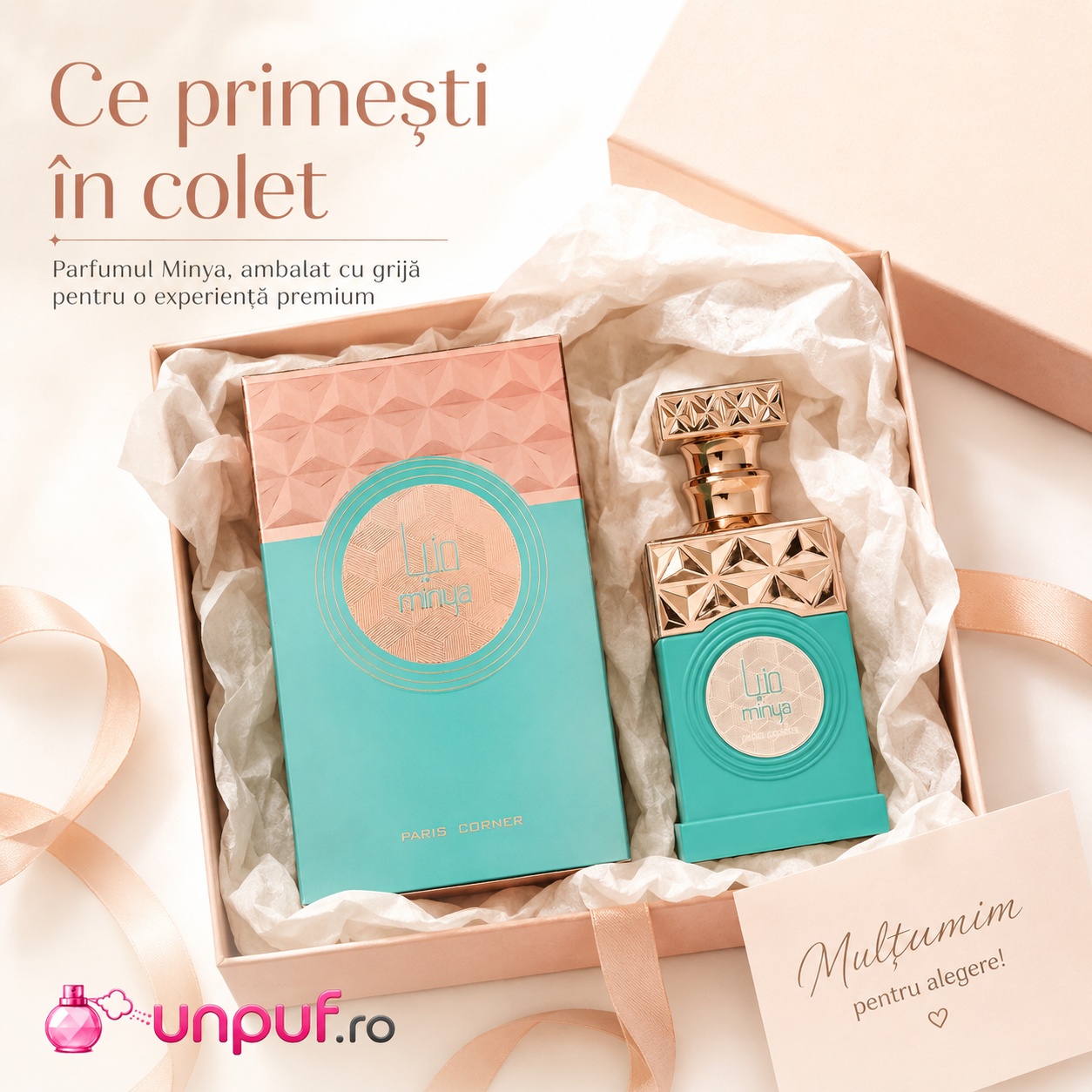 Minya Paris Corner cadou premium pentru femei și bărbați