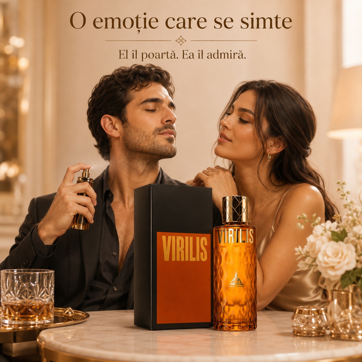 Paris Corner Virilis o emoție care se simte, parfum cald și elegant pentru întâlniri