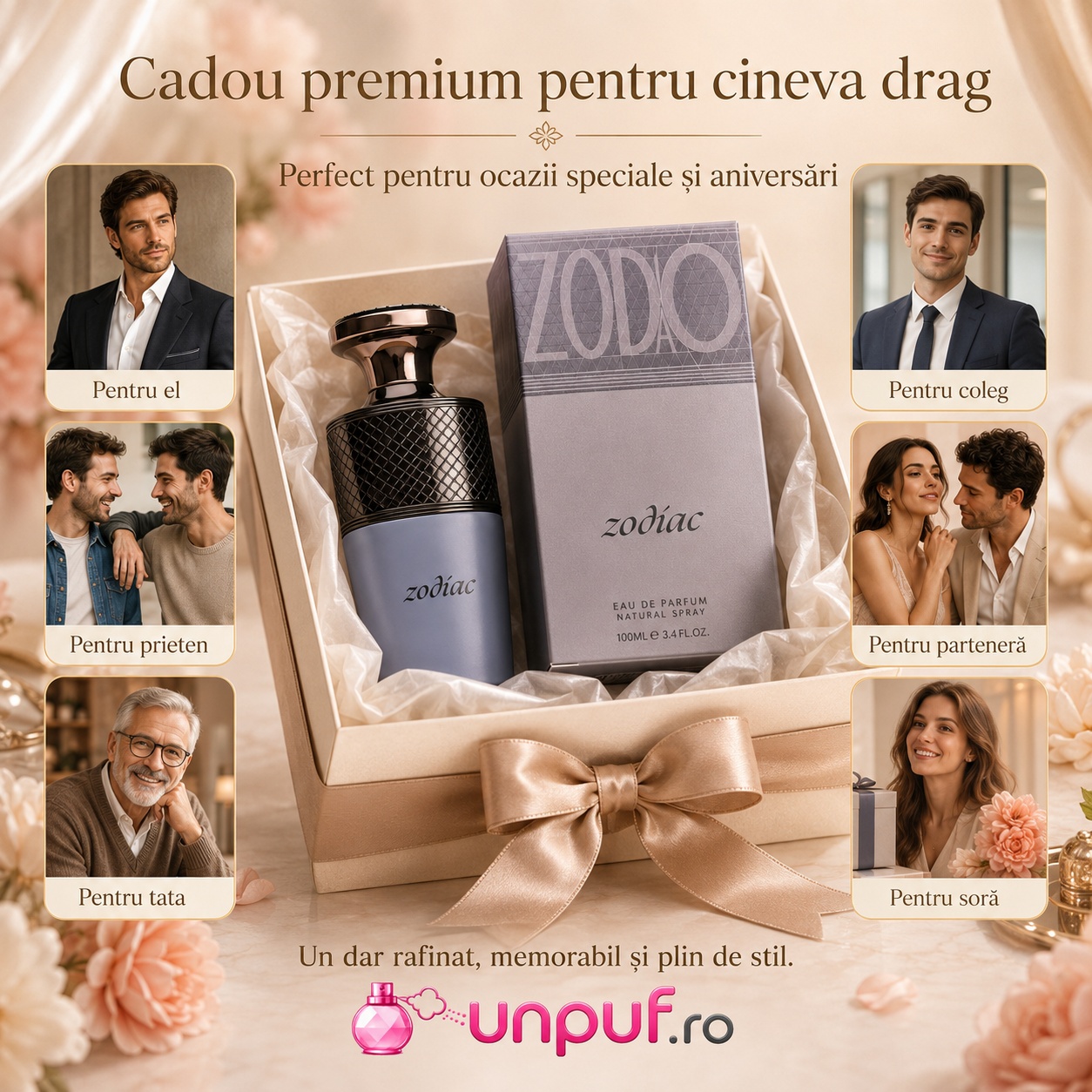 Paris Corner Zodiac cadou premium pentru bărbați, potrivit pentru tată, partener, coleg sau prieten
