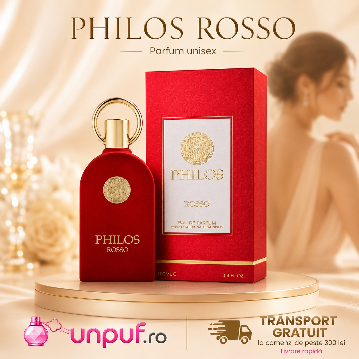 Philos Rosso Maison Alhambra parfum unisex cu transport gratuit la comenzi de peste 300 lei unpuf.ro