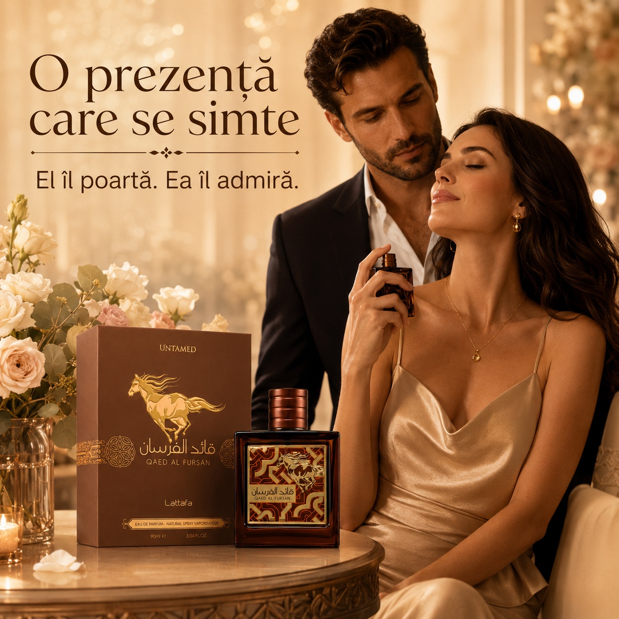 Qaed Al Fursan Untamed Lattafa parfum bărbătesc cu prezență elegantă, intensă și memorabilă