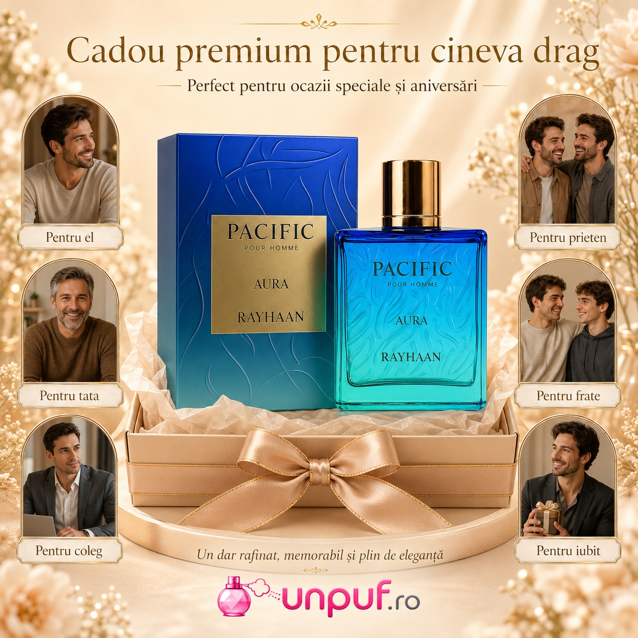 Rayhaan Pacific Aura cadou premium pentru el, tată, frate, prieten, coleg sau iubit