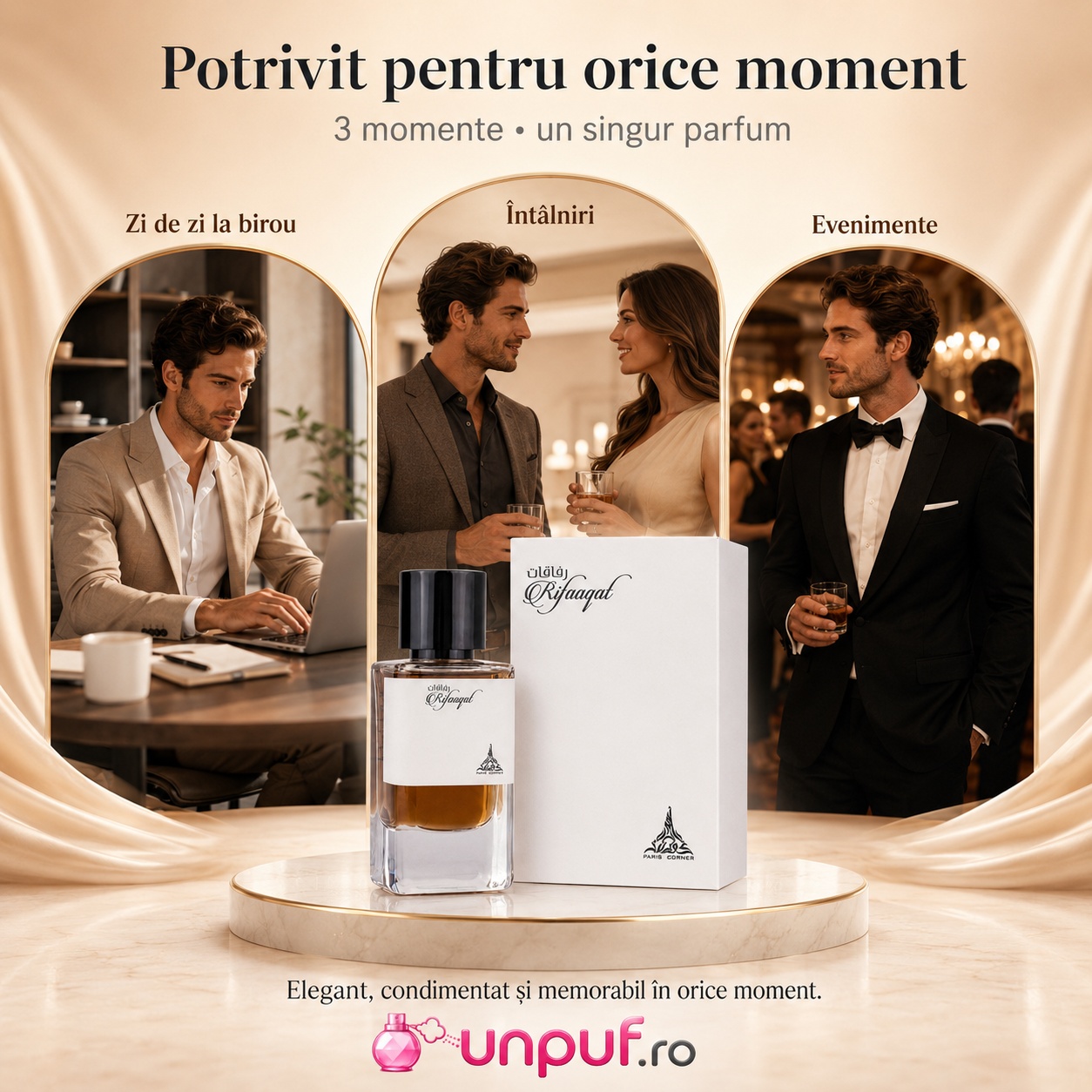 Rifaaqat Paris Corner potrivit pentru birou &icirc;nt&acirc;lniri și evenimente elegante
