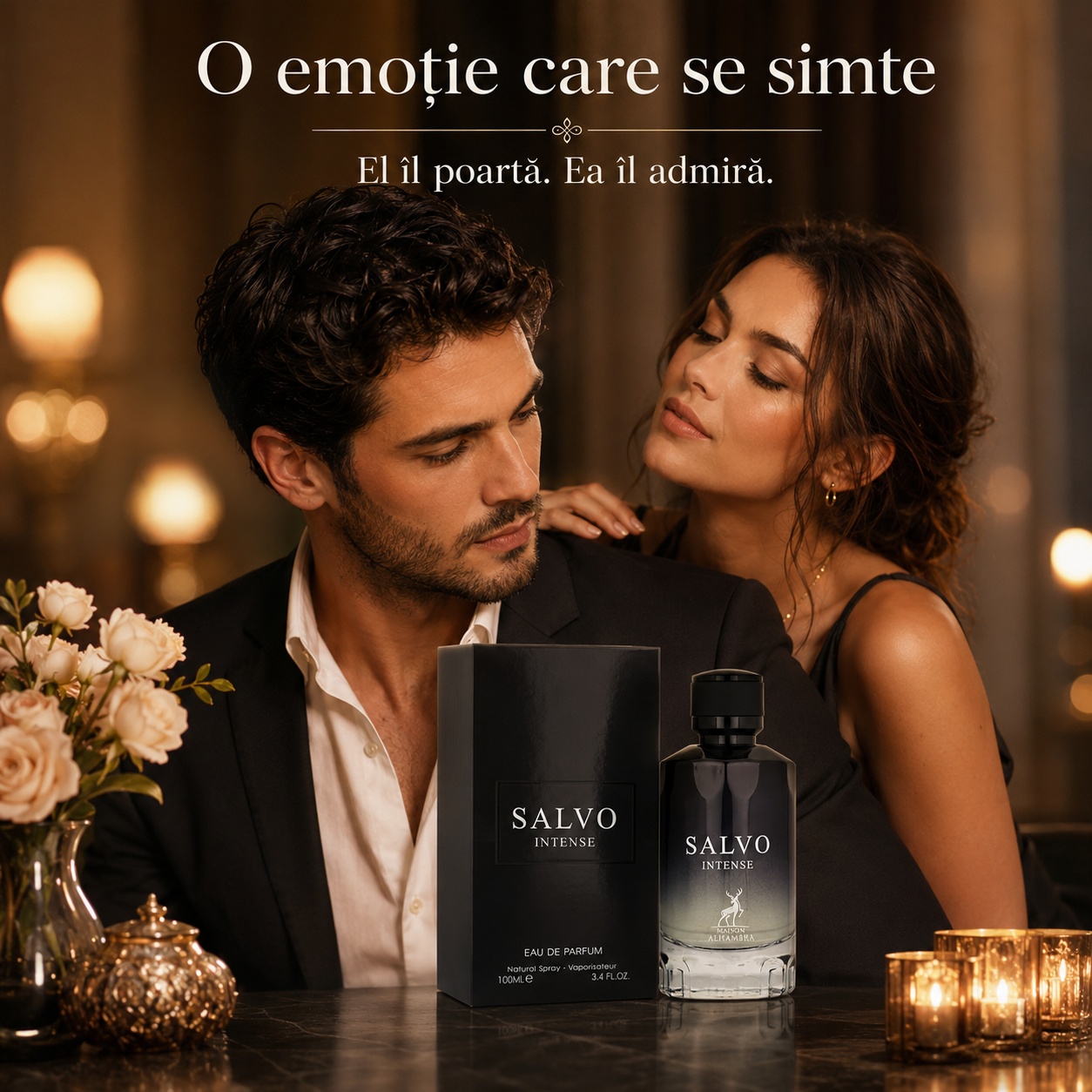 Salvo Intense Maison Alhambra parfum bărbătesc elegant, intens și memorabil pentru &icirc;nt&acirc;lniri speciale