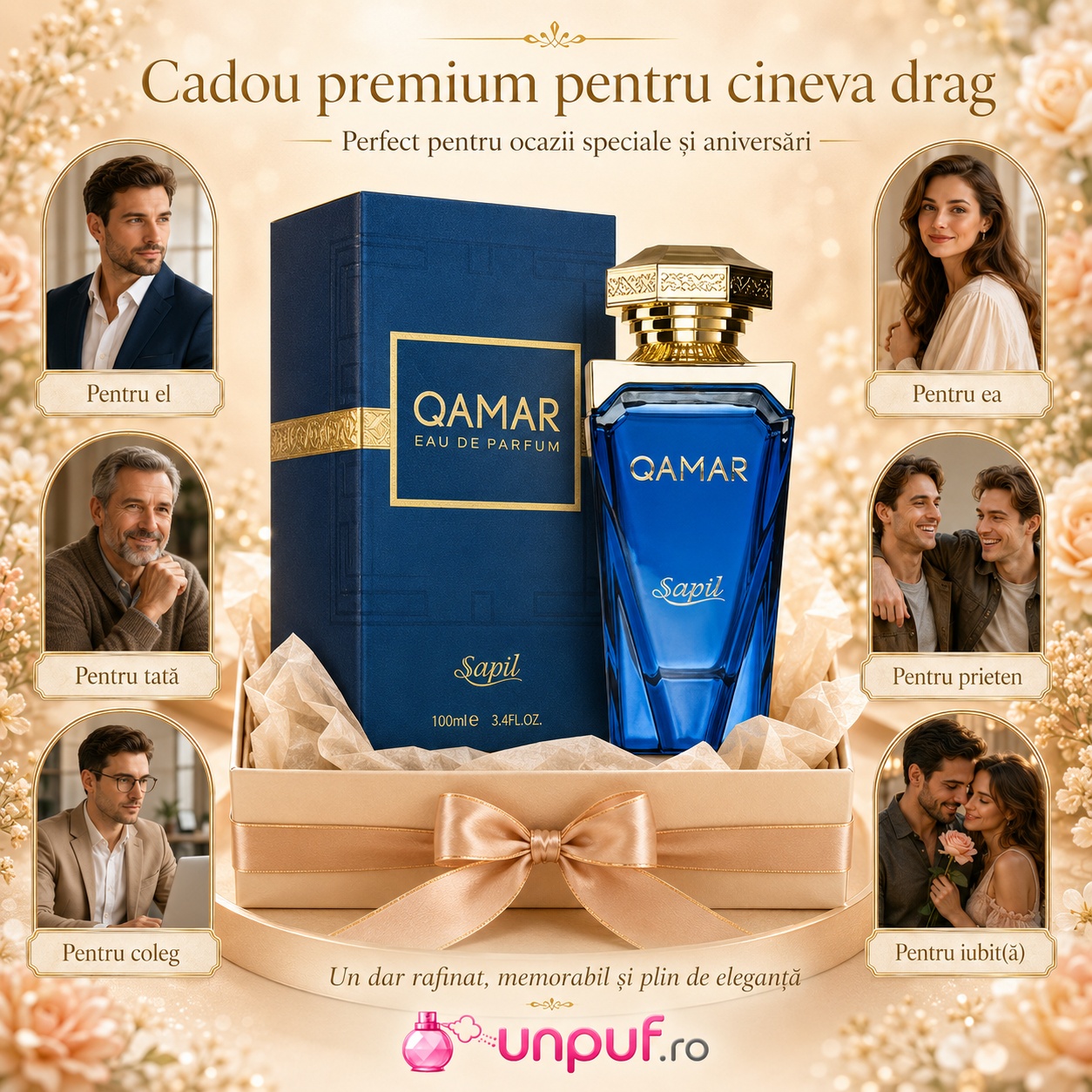 Sapil Qamar cadou premium pentru bărbat, femeie, coleg, prieten sau persoană dragă