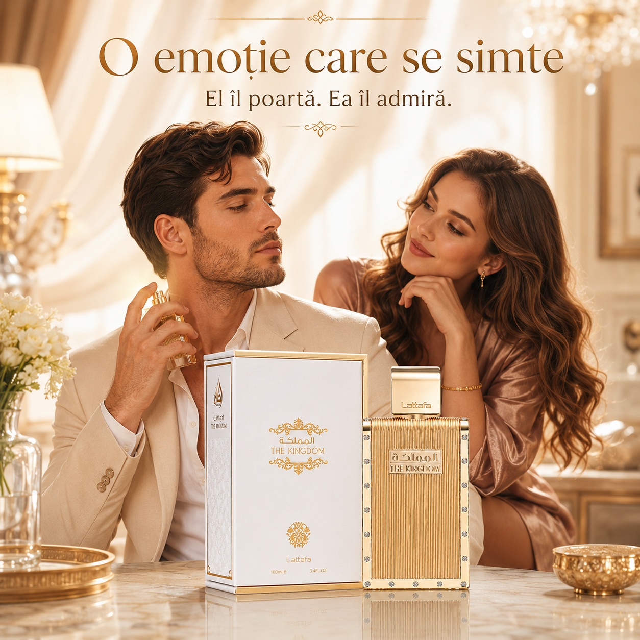 The Kingdom Men Lattafa parfum arabesc masculin elegant admirat și memorabil pentru &icirc;nt&acirc;lniri speciale