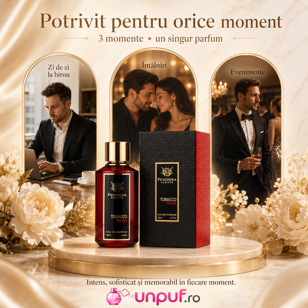 Tobacco Rouge Pendora Scents potrivit pentru zi de zi, birou, întâlniri și evenimente