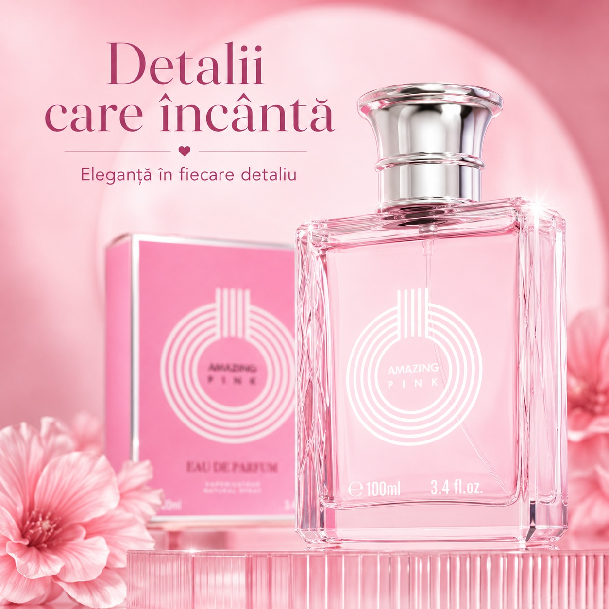 Detalii parfum V.V. Love Amazing Pink eleganță &icirc;n fiecare detaliu