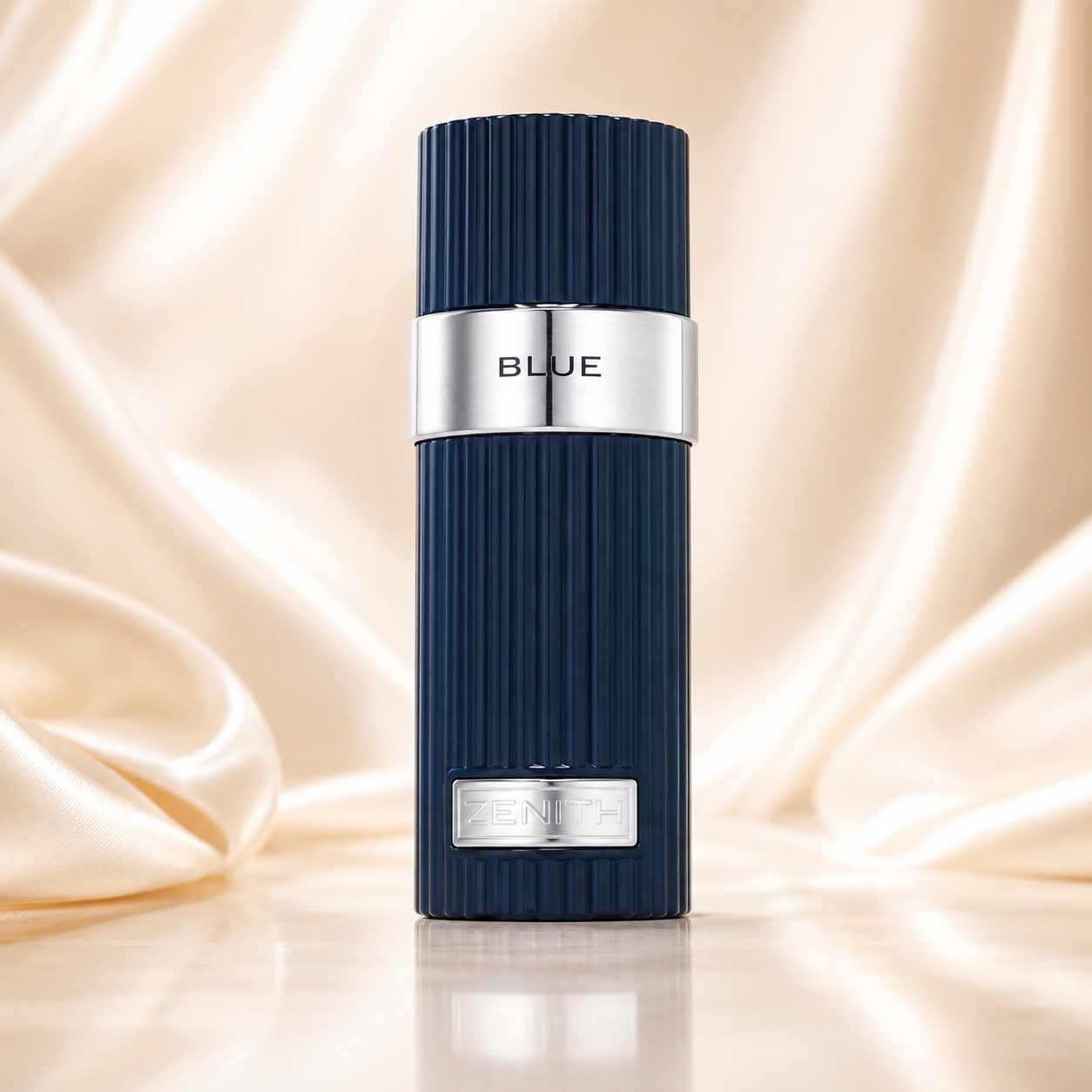 Sticlă Zenith Blue French Avenue, parfum bărbătesc bleumarin cu accente metalice argintii