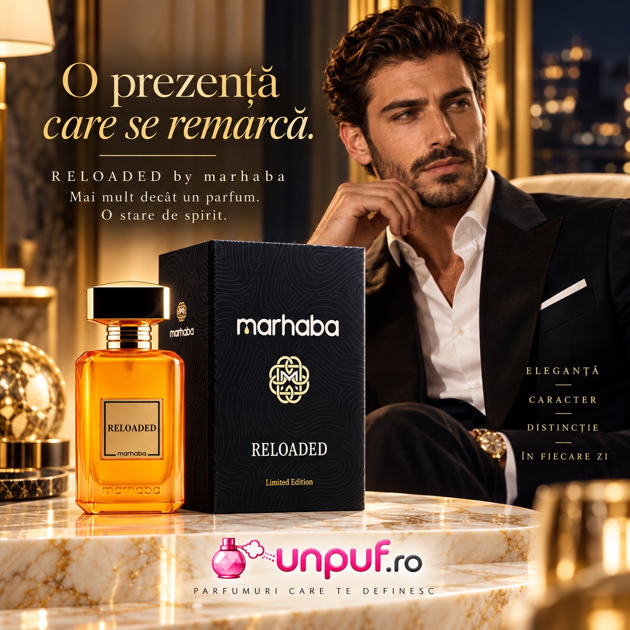 Reloaded Marhaba Extract de Parfum unisex pentru o prezență elegantă care se remarcă