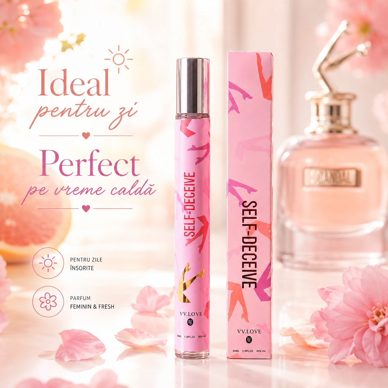 Self Deceive ideal pentru zi perfect pe vreme caldă parfum feminin fresh