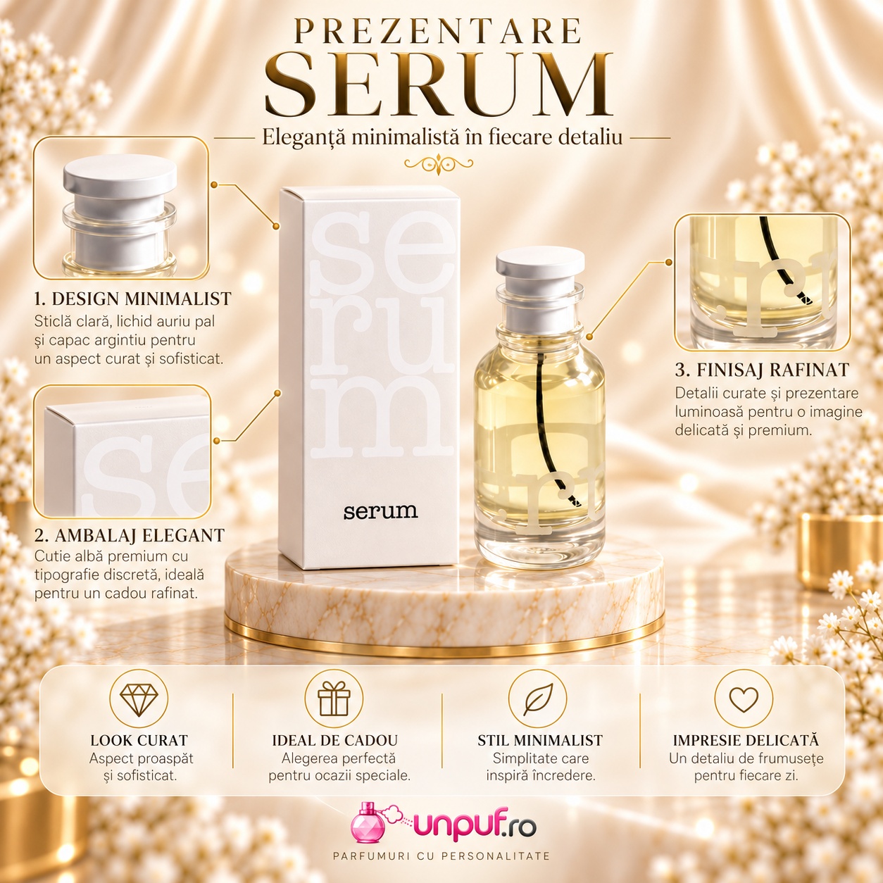 Prezentare Serum AMD Perfumes 100 ml parfum unisex cu design minimalist și detalii premium