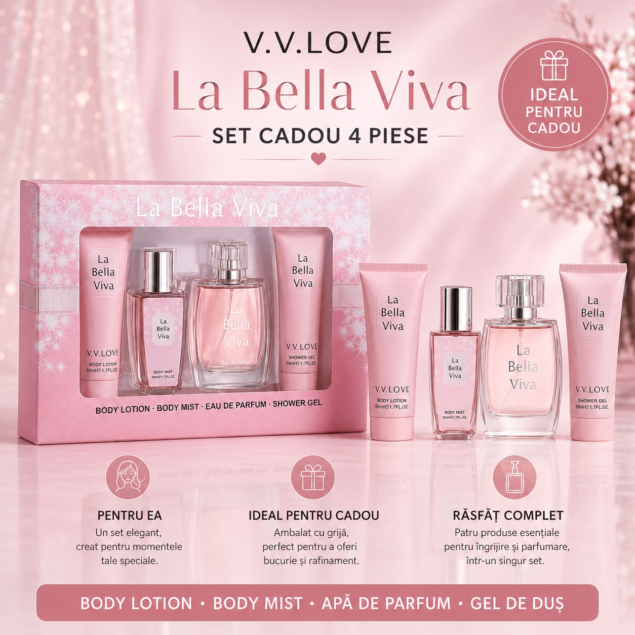 V.V. Love La Bella Viva set cadou ideal pentru momente speciale