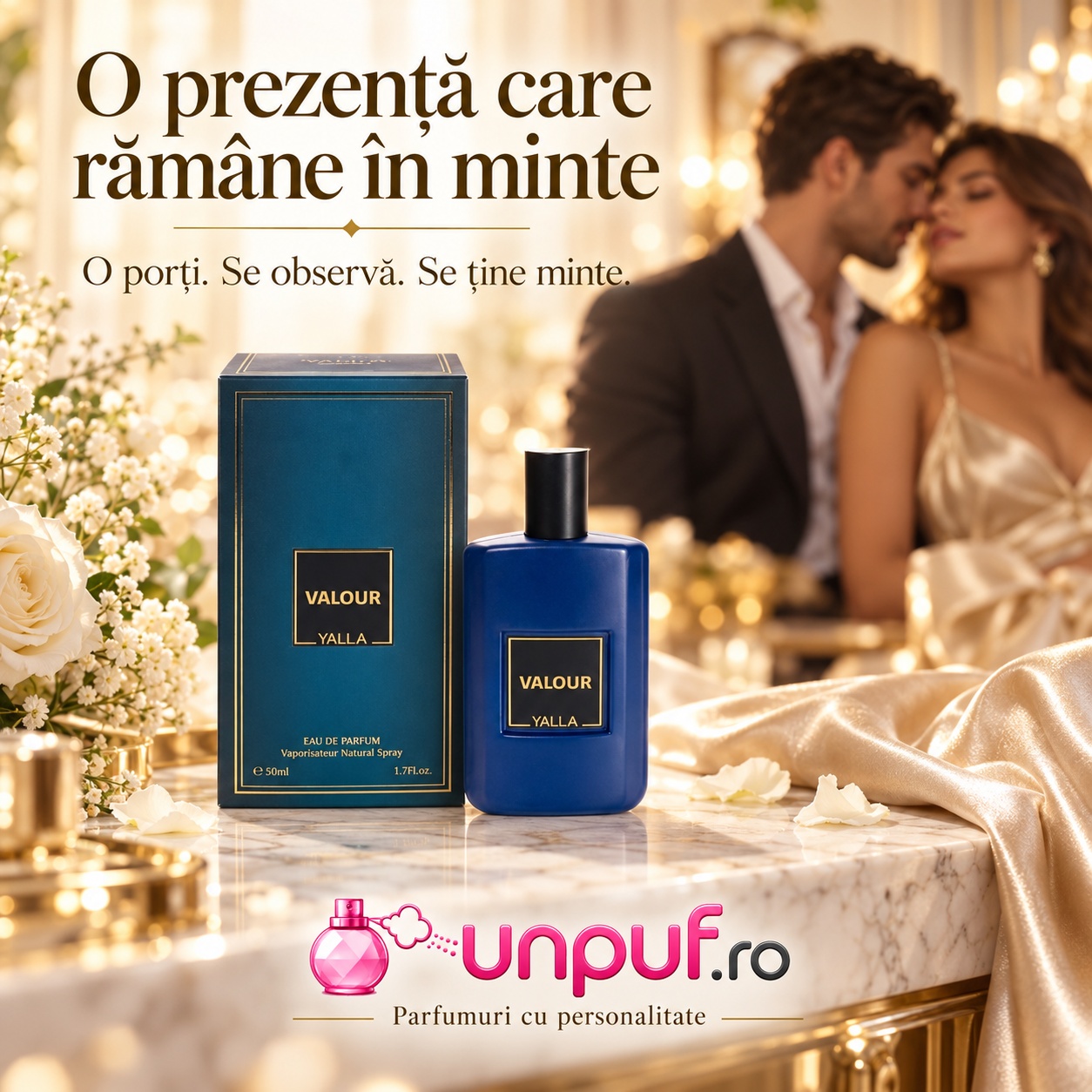 Valour Yalla parfum bărbătesc intens pentru seară evenimente și prezență memorabilă