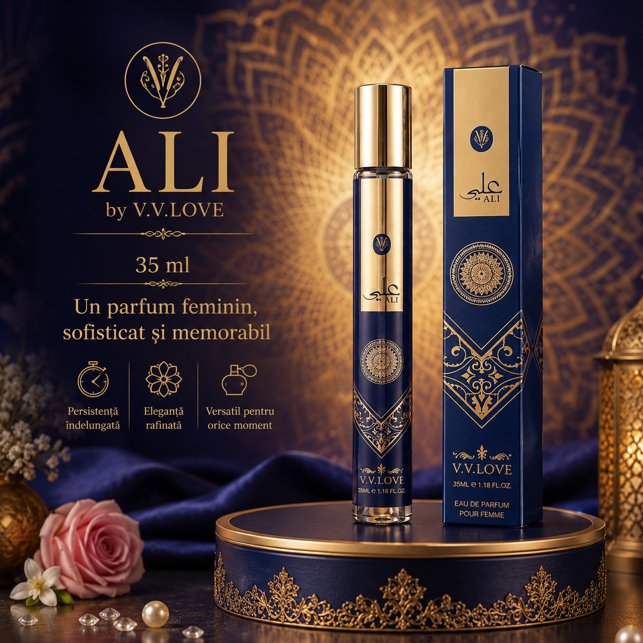 Ali by V.V. Love 35 ml parfum feminin sofisticat și memorabil cu persistență &icirc;ndelungată