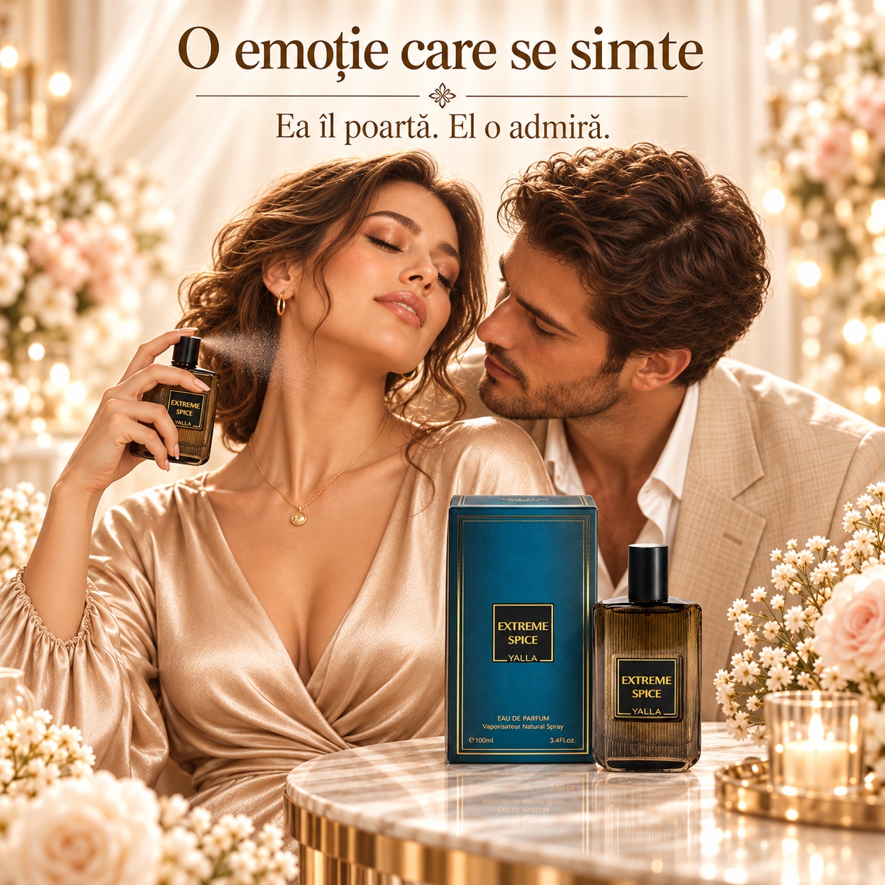 Extreme Spice Yalla parfum bărbătesc intens potrivit pentru întâlniri și momente elegante