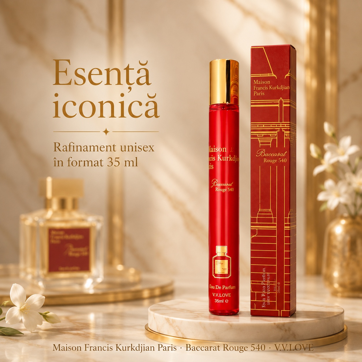 Baccarat Rouge 540 35 ml esență iconică parfum unisex cu rafinament premium