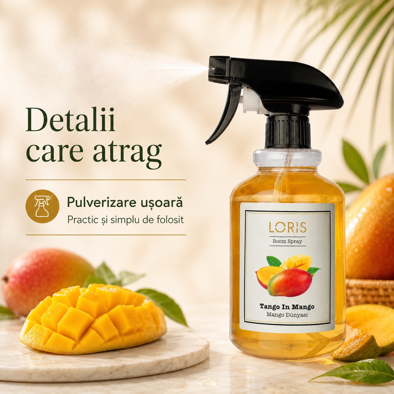 Detalii Loris Tango in Mango pulverizare ușoară practic și simplu de folosit