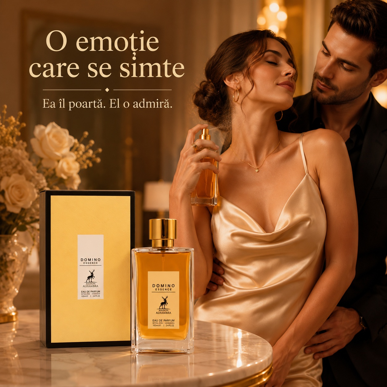 Alhambra Domino Essence parfum unisex elegant pentru momente romantice și speciale