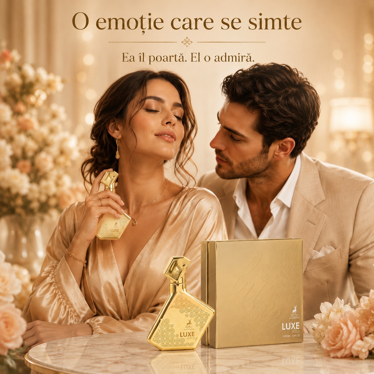 Alhambra Luxe Gold Maison Alhambra parfum unisex luxos amber oriental pentru damă și bărbat