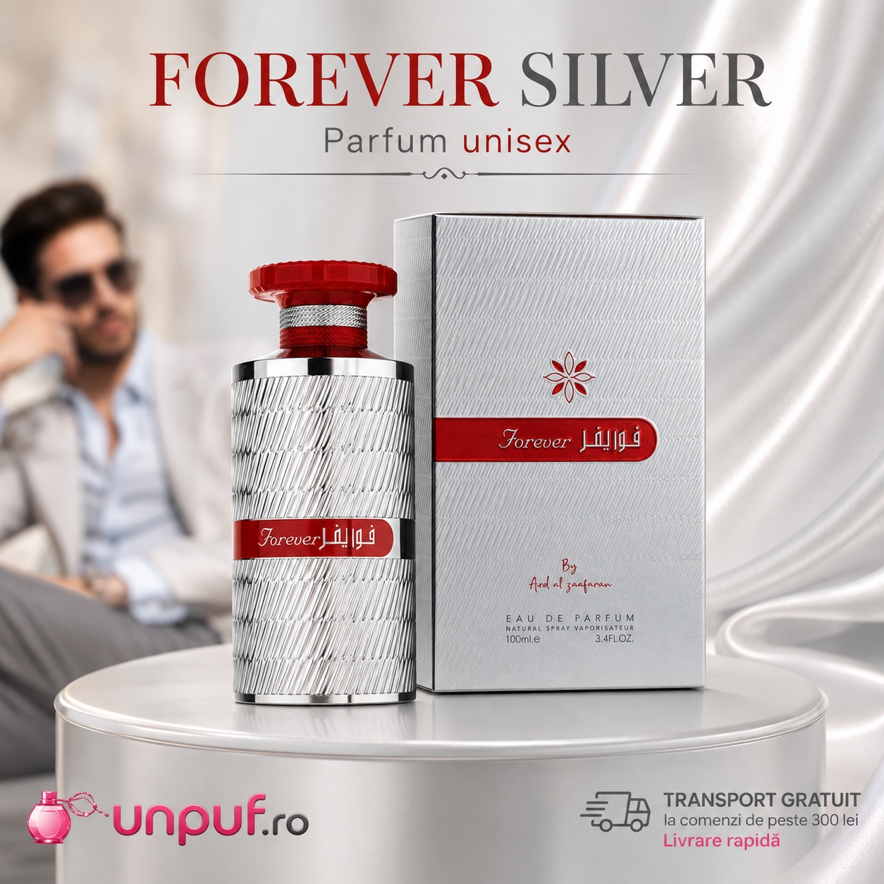 Parfum Forever Silver Ard Al Zaafaran cu transport gratuit la comenzi eligibile UnPuf.ro