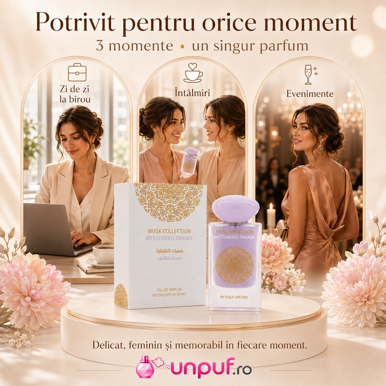 Gulf Orchid Mysterious Tahara potrivit pentru zi de zi, birou, întâlniri și evenimente speciale