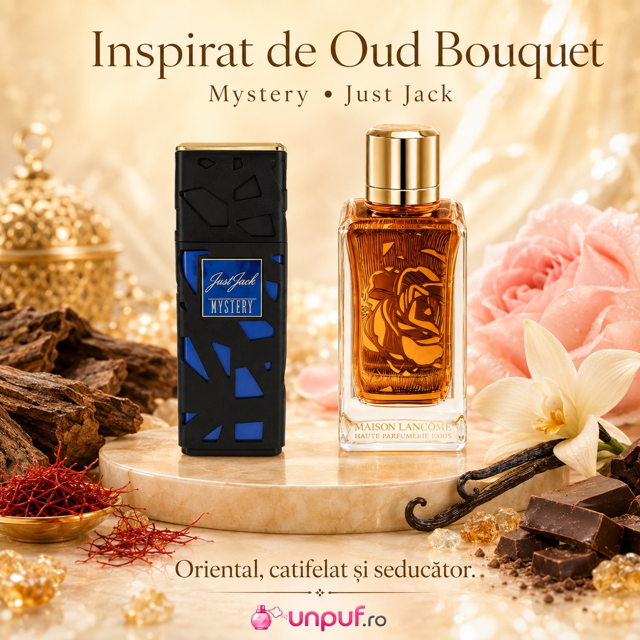 Just Jack Mystery inspirat de Oud Bouquet, parfum oriental catifelat și seducător