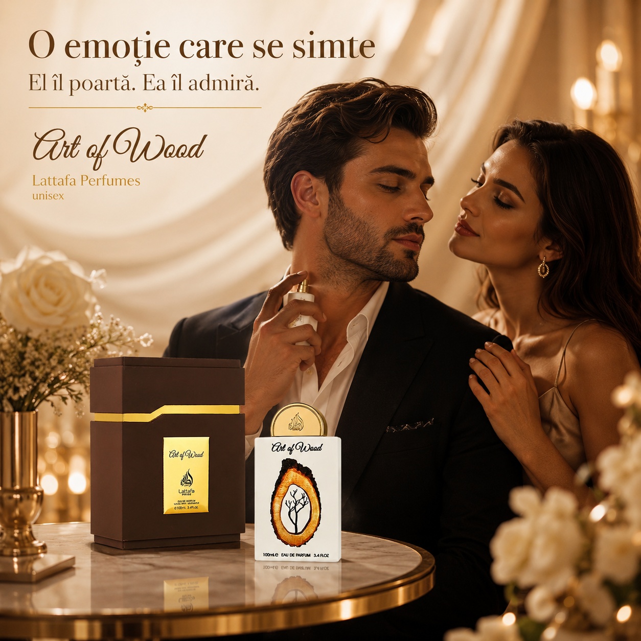Lattafa Pride Art Of Wood parfum romantic elegant și memorabil