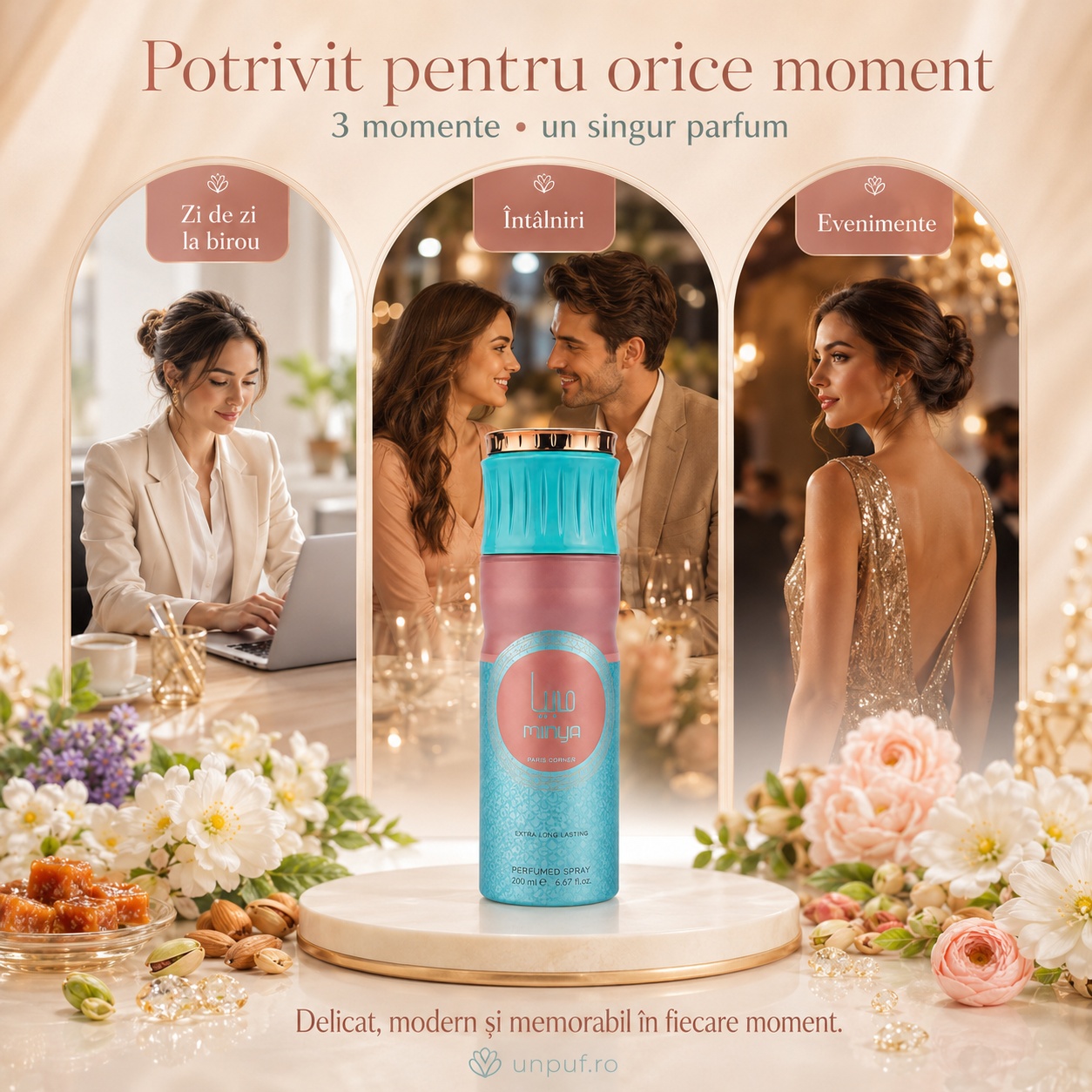 Minya Paris Corner potrivit pentru zi de zi, birou, întâlniri și evenimente