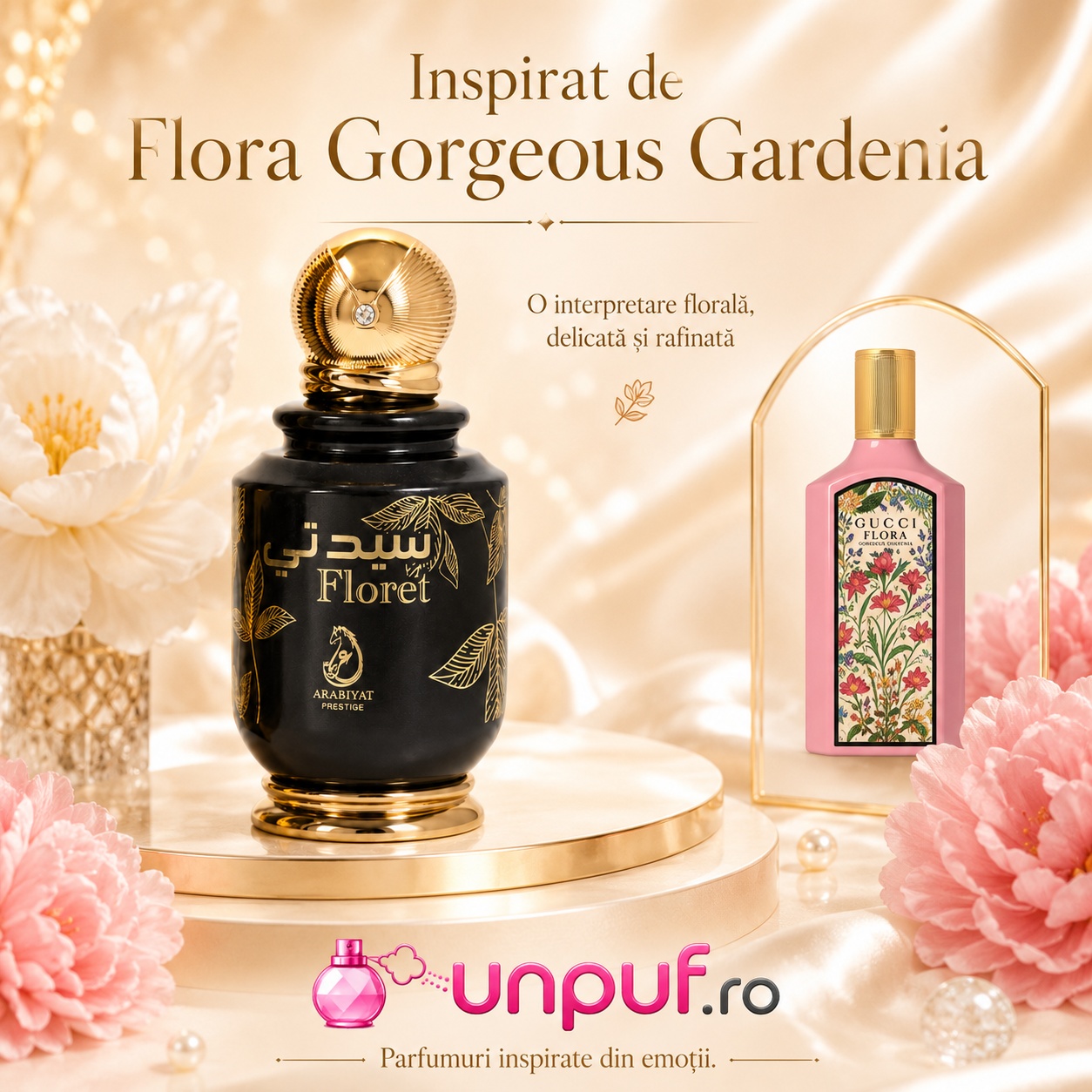 My Perfumes Floret inspirat de Flora Gorgeous Gardenia, parfum floral delicat și rafinat