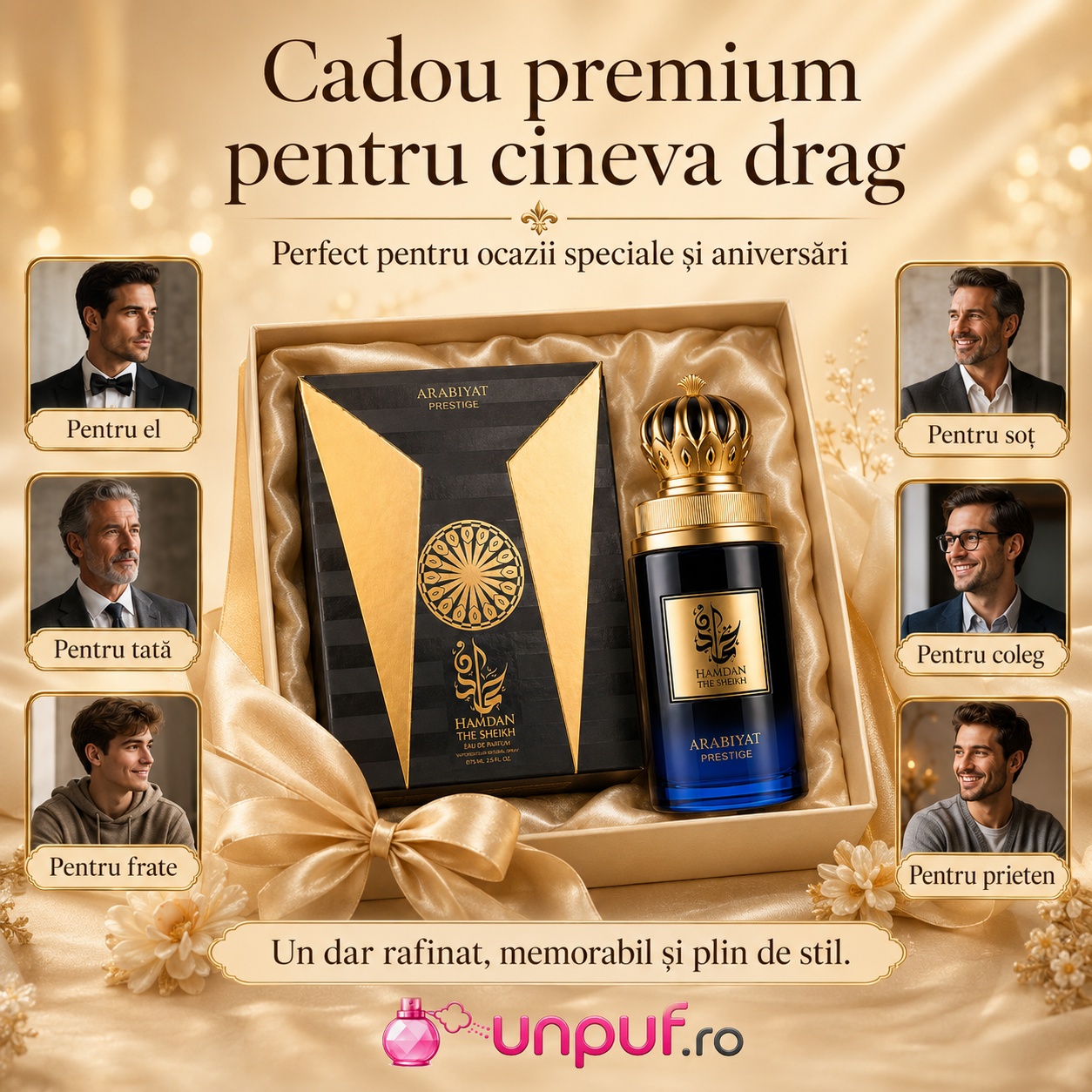 My Perfumes Hamdan The Sheikh cadou premium pentru el, soț, tată, frate, prieten sau coleg