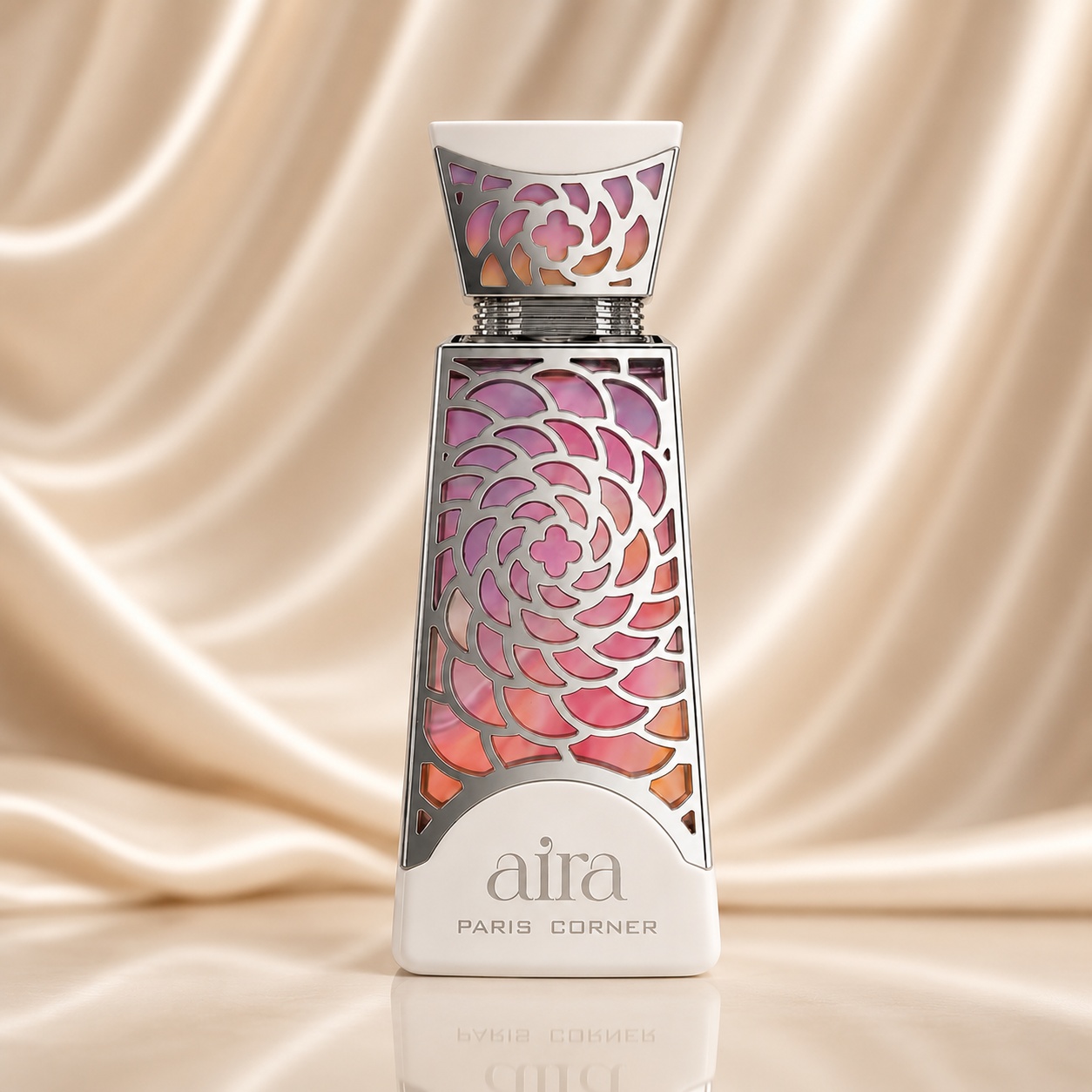 Sticlă Paris Corner Aira Eau de Parfum 100ml, parfum arabesc unisex floral și moscat