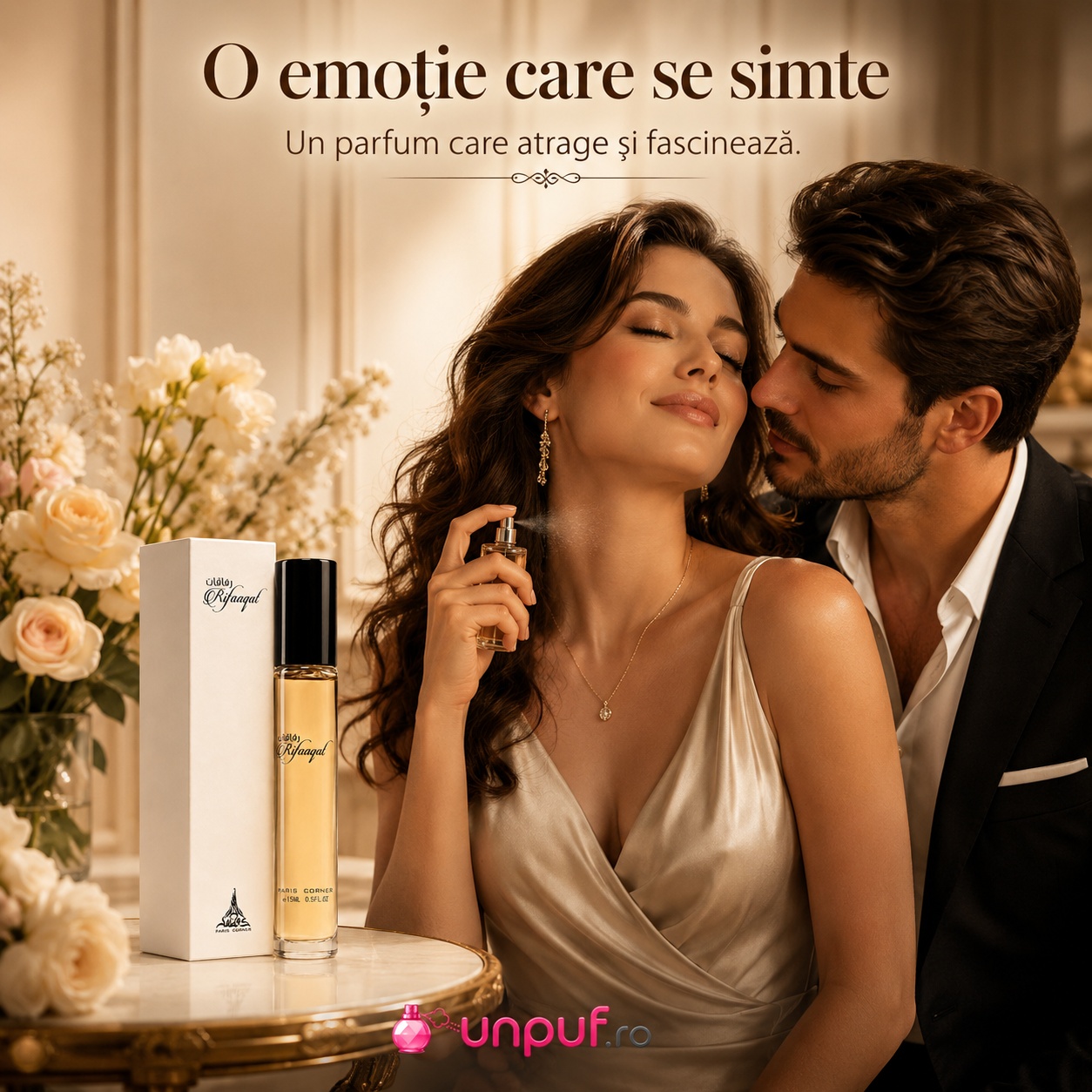 Rifaaqat Paris Corner parfum unisex elegant pentru momente romantice și speciale