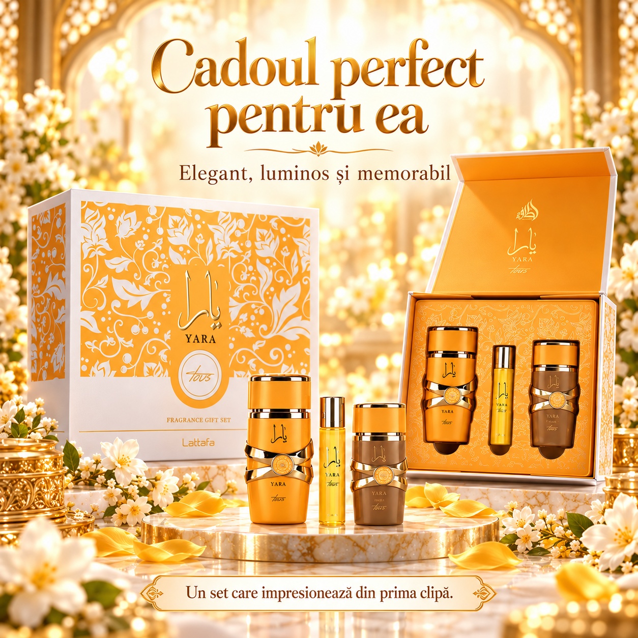 Lattafa Yara Tous cadoul perfect pentru ea set parfumat premium