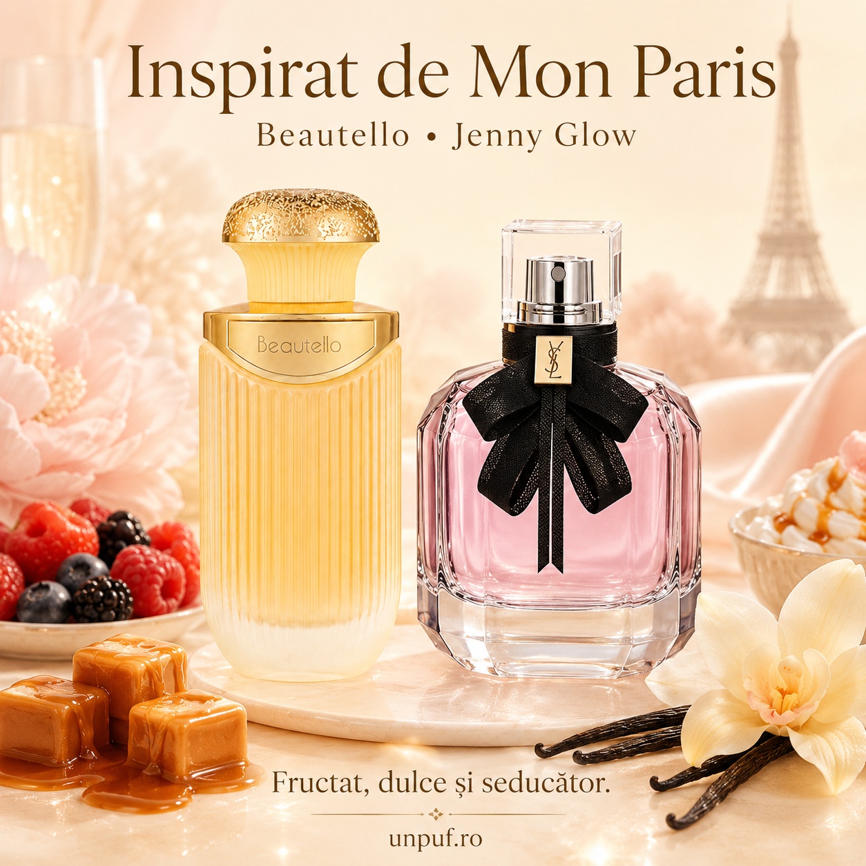 Sterling Beautello By Jenny Glow inspirat de Mon Paris parfum fructat dulce și seducător