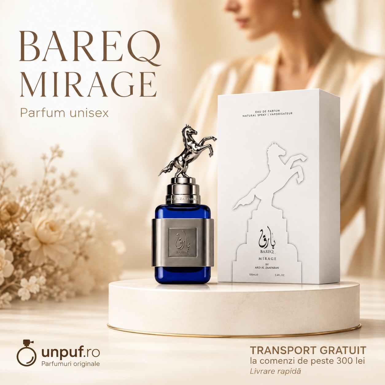 Bareq Mirage Ard Al Zaafaran parfum unisex cu prezentare premium UnPuf