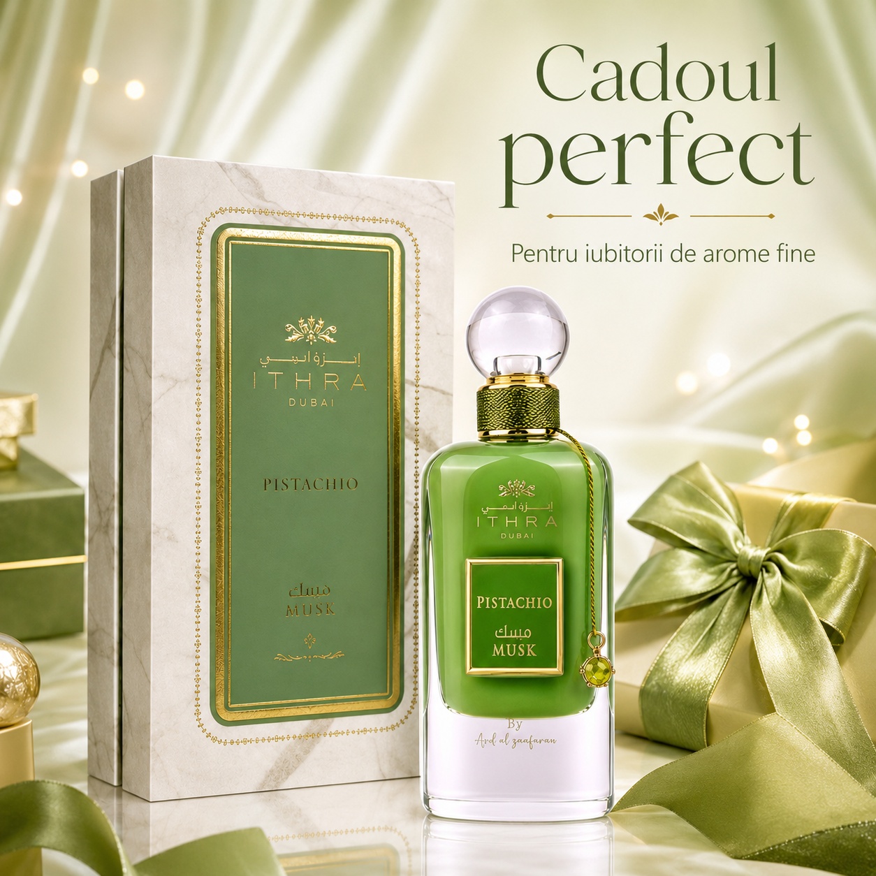 Ithra Pistachio Ard Al Zaafaran cadoul perfect pentru iubitorii de arome fine
