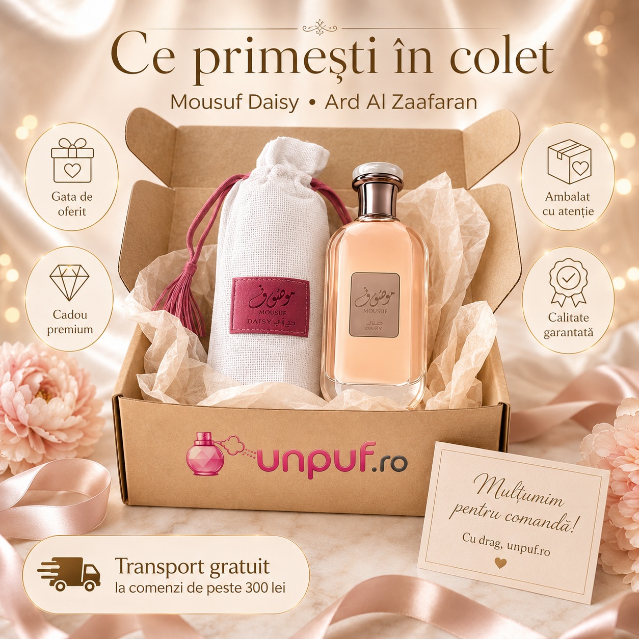 Ghid de utilizare Ard Al Zaafaran Mousuf Daisy și note olfactive parfum damă
