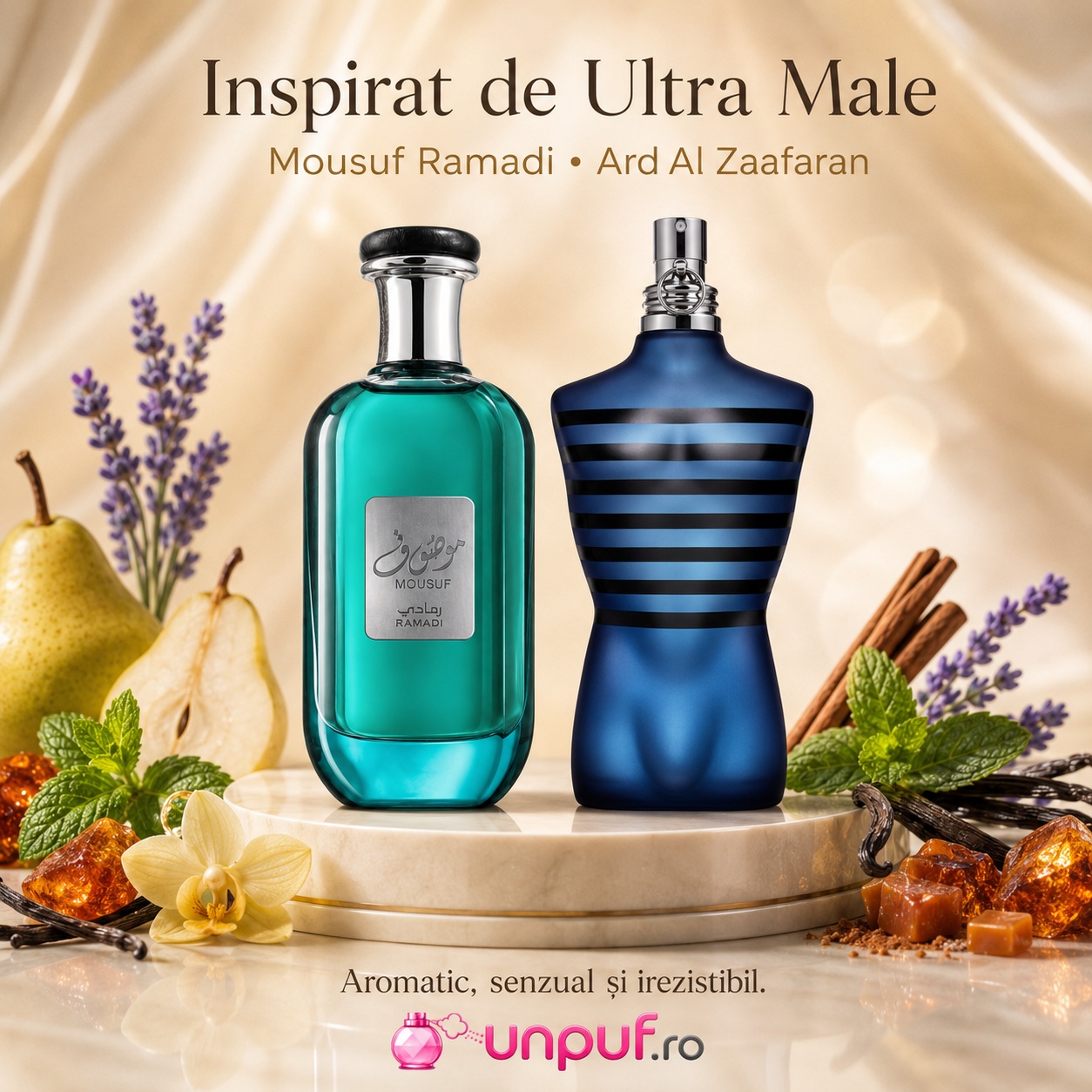 Colet parfum Ard Al Zaafaran Mousuf Ramadi 100 ml ambalat cu atenție, gata de oferit cadou