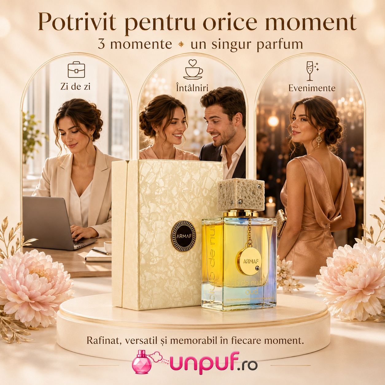 Armaf Club De Nuit Oud potrivit pentru zi de zi, &icirc;nt&acirc;lniri și evenimente elegante