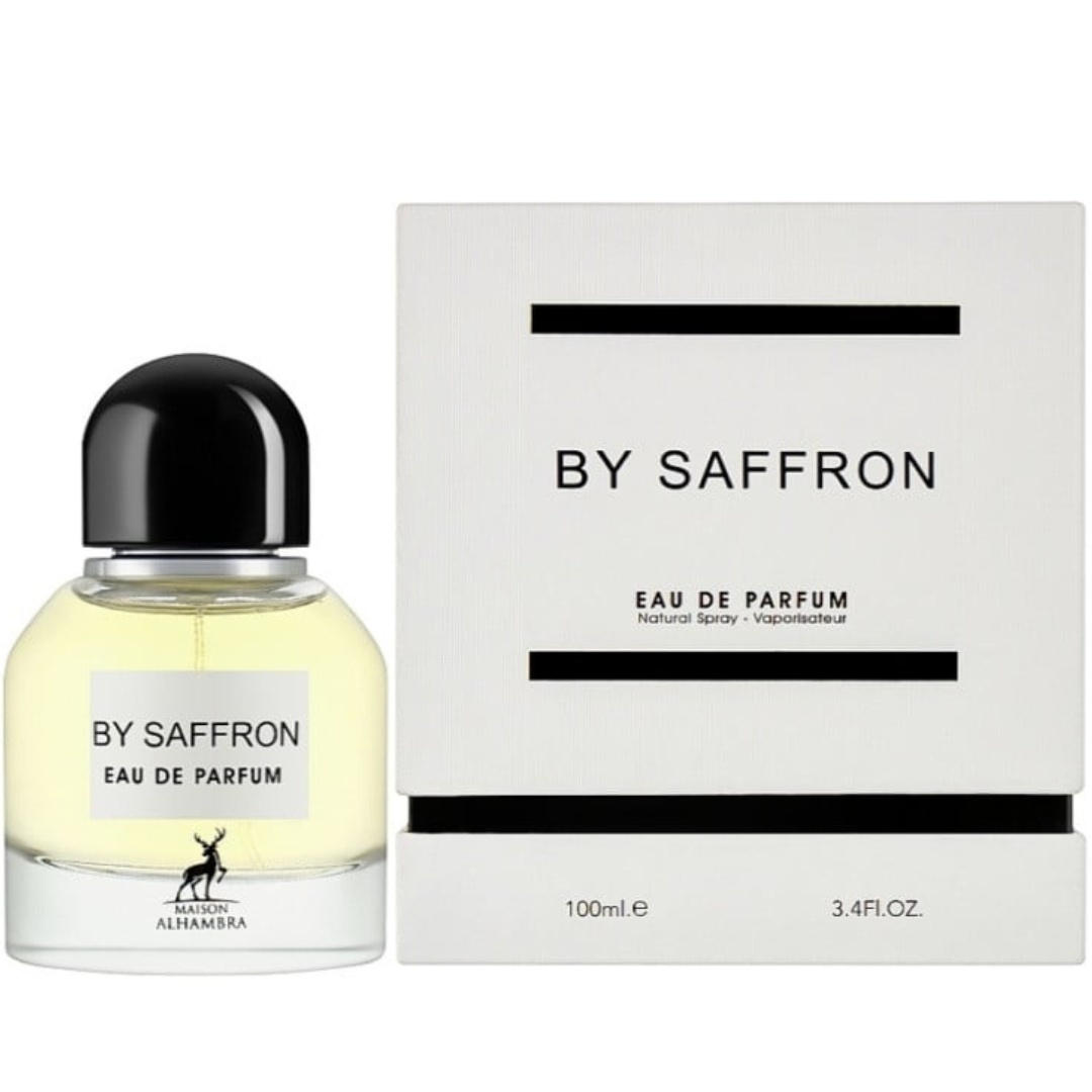 Imagine produs By Saffron Maison Alhambra 100 ml cu flacon și cutie pe fundal alb