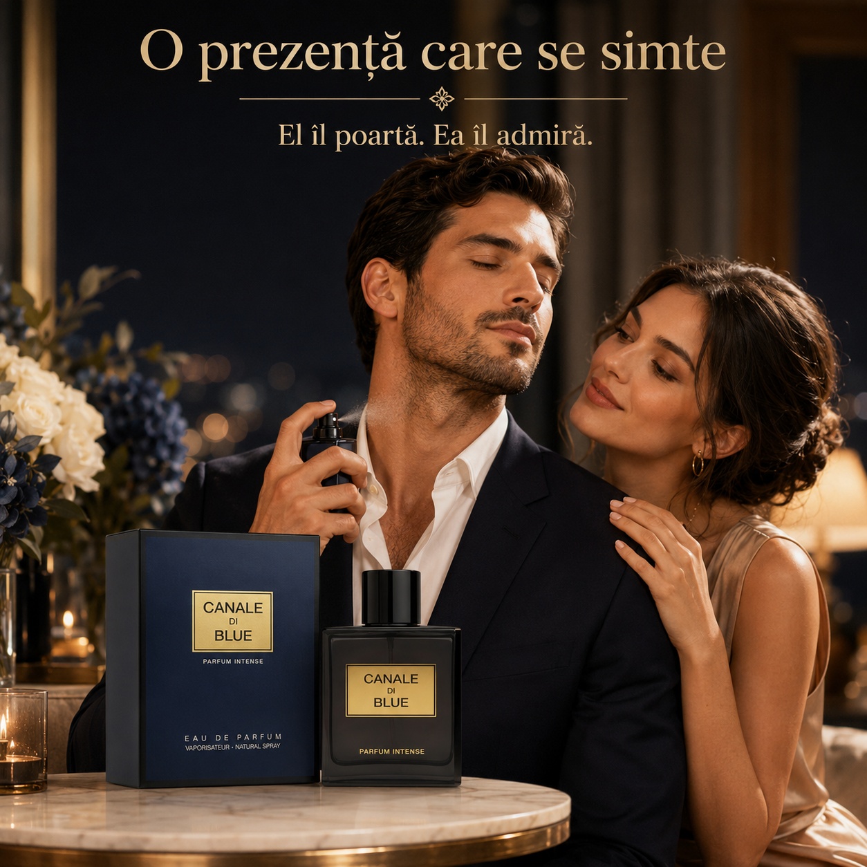 Canale Di Blue Fragrance World parfum bărbătesc elegant cu prezență puternică și rafinată