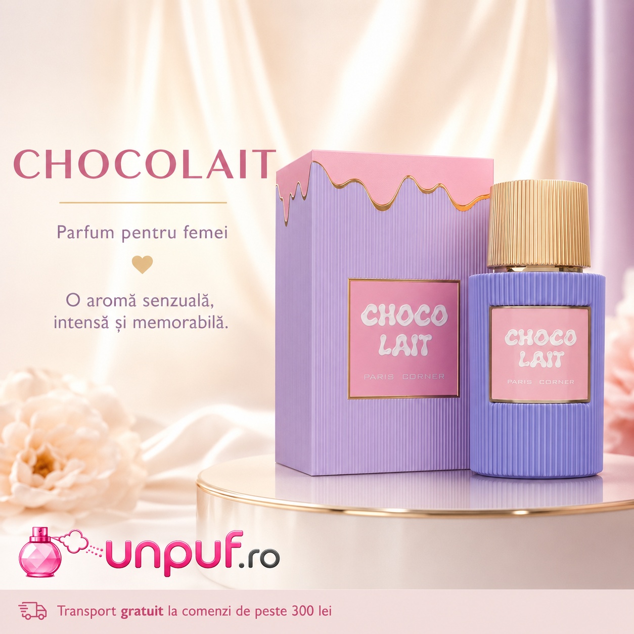 Choco Lait Paris Corner parfum pentru femei cu aromă senzuală intensă și memorabilă