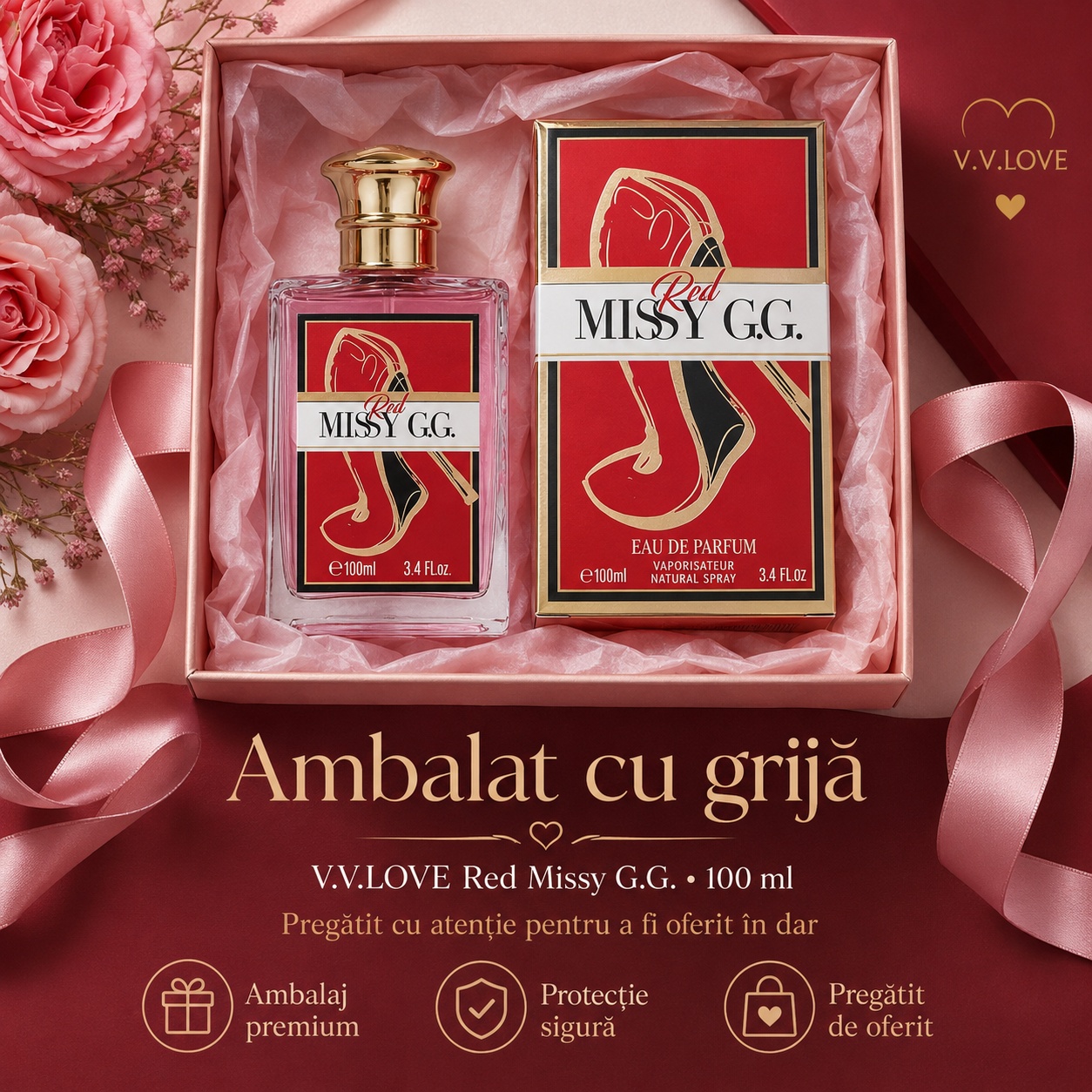 V.V. Love Missy G.G. Red ambalat cu grijă parfum damă 100 ml